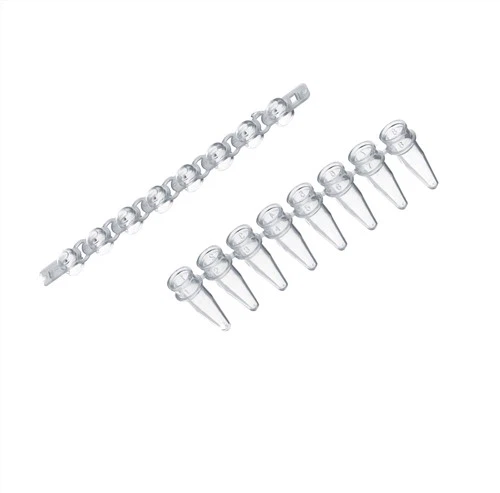 Plast Pcr rör 0,2 ml Rannsóknarstofa neyslu 8-Strips Pcr rör