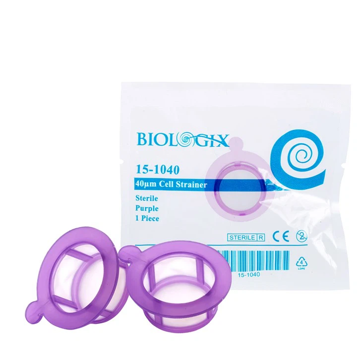Life Science Gamma Sterilized PP 40um Nylon Mesh Lab Cell Strainer